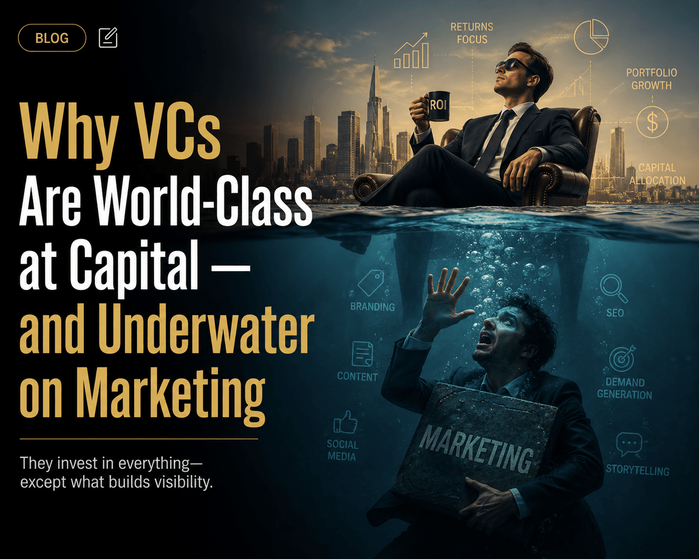 Why VCs struggle with marketing — above and below the waterline
